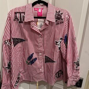 Queen of Sparkles Texas A&M Button Down Shirt